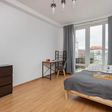 In Center With Two Desks, Balcony And Separate Kitchen By Renters Apartament *